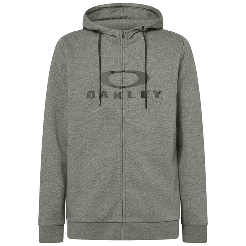 Oakley Bark 2.0 Full Zip Up Hoodie New Athletic Grey