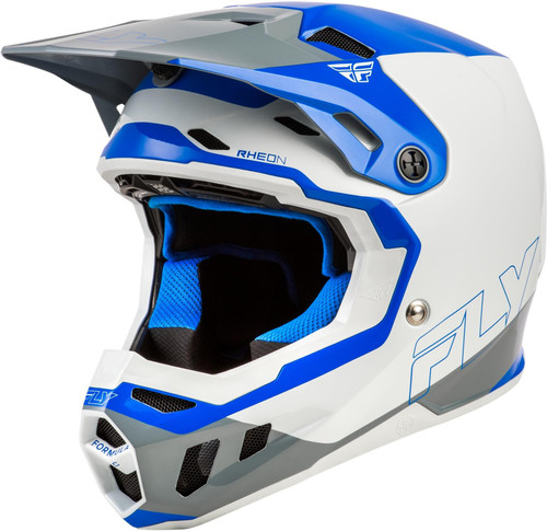 Fly Racing Formula CC Glide MX Helmet Blue Light Grey