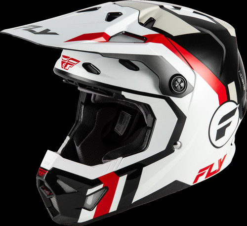 Fly Racing Formula CP Seal MX Helmet White Black Red