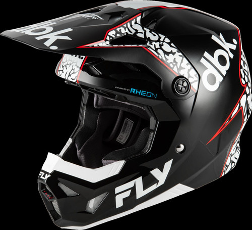 Fly Racing Formula CP DBK MX Helmet Black White Red