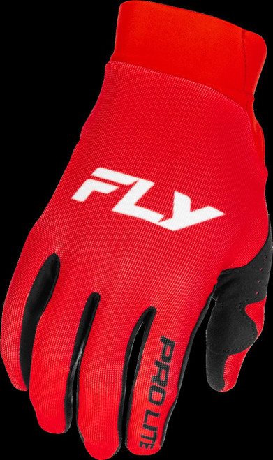 Fly Racing Pro LIte MX Gloves Red White