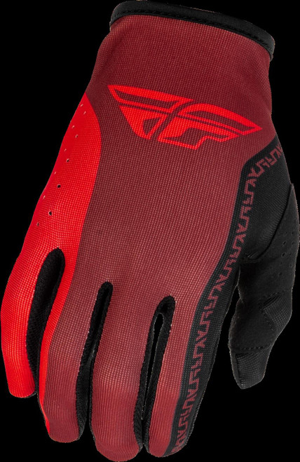 Fly Racing Lite MX Gloves Black Red
