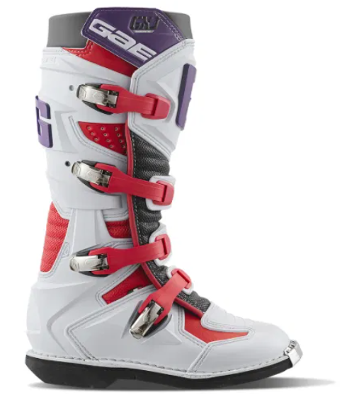 Gaerne GX-J Kids MX Boots White Red Purple