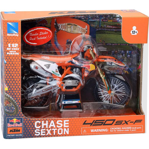 Newray Toy Bike KTM SXF 450 Chase Sexton 4 Diecast Toy