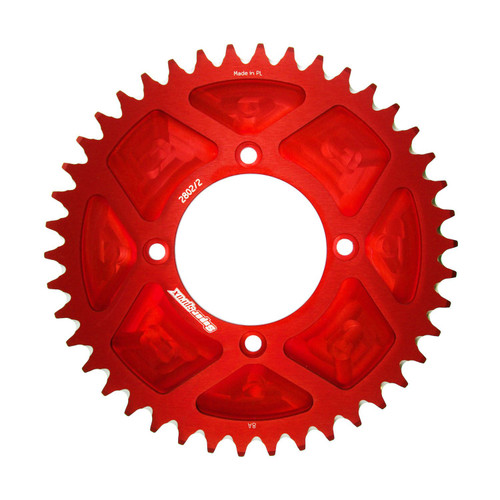 Supersprox Aluminium Rear Trials 2802/2-38 Red Solid Trial Rear AP-BT2802S