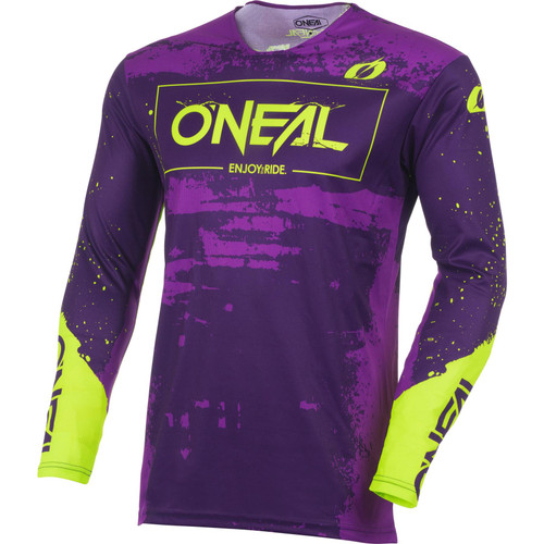 ONeal Mayhem MX Jersey Paint Purple Neon Yellow