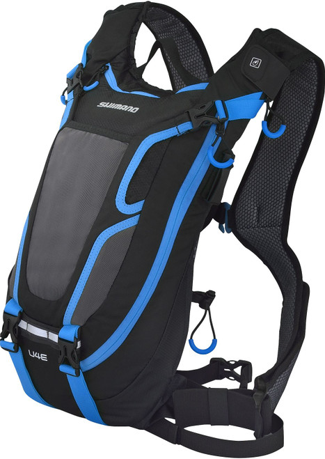 Shimano Unzen U4E 4L Volume With 2L Reservoir Limited Edition Hydration Pack Black/Blue