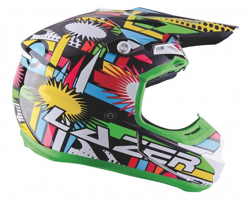 Lazer X7 Comet Helmet Black/Rainbow