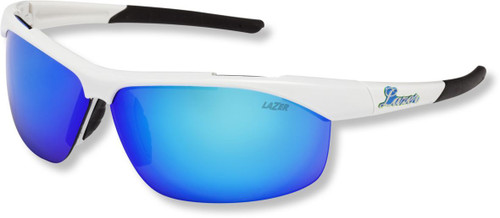 Lazer Argon 2 AR2 Glasses Gloss White frame grey  sky blue lens triple pack