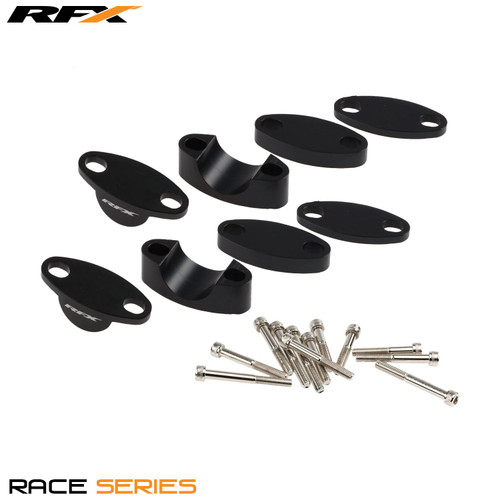 RFX Race Handlebar Riser Kit 28.6mm (Black) Universal Raises 25mm/30mm/35mm/40mm