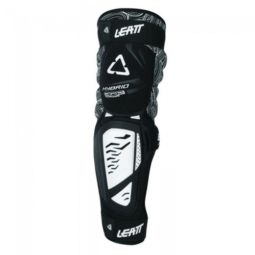 Leatt 3DF Hybrid Extension Knee & Shin Guard Black/White