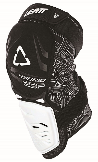 Leatt 3DF Hybrid Knee Guard Black/White