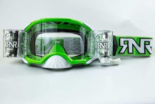 Rip n Roll RipnRoll 48mm WVS Motocross Goggles Platinum Green