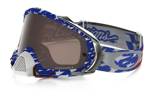 OAKLEY MAYHEM PRO GOGGLE TLD GLORY RED/WHITE/BLUE- PRIZM BLACK IRIDIUM LENS