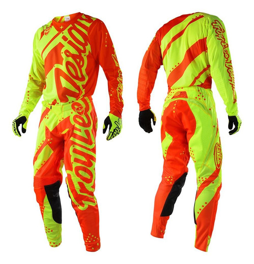 2018 Troy Lee Designs TLD SE Air Combo Shadow Flo Yellow/Orange