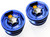 ZETA Front Fork Cap KYB MX (Twin Chamber) YZ/YZF 06-17 Blue