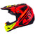 KYT Cross Over MX Helmet KTime Red/Yellow Flo