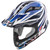 KYT Strike MX Helmet Eagle Stripe White/Blue