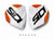 Sidi Crossfire 2 Shin Plate White/Orange