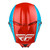 Fly Racing 2022 Kinetic Straight Edge MX Helmet Red/White/Blue