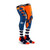 REV Knee Brace Performance Moto Socks Navy/Orange S/M
