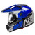 Nitro MX670 Adult Podium Adventure DVS Helmet Black/Blue/Silver