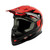 Nitro MX 700 Adult Motocross Helmet Black/Red Gloss