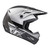 Fly Racing Youth Kinetic Straight Edge Black/White Helmet