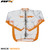 RFX Sport Wet Jacket (Clear/Orange) Size Youth Medium (8-10)