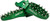 ZETA Aluminum FootPegs KX250F/450F 09-22 Green