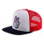 TLD TRUCKER SNAPBACK HAT; PEACE OUT RED / WHITE
