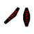 RFX Pro Ribbed Seat Cover Honda (Black Side/Black Top/Red Ribs) CRF 110F/125F 19-23