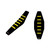 RFX Pro Ribbed Seat Cover Husqvarna (Black Side/Black Top/Yellow Rib) TC50 17-23