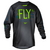 FLY 2024 YOUTH KINETIC PRODIGY MX JERSEY CHARCOAL/NEON GREEN/TRUE BLUE