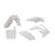 Rtech Plastic Kit (5pc) (White) Honda CRF450 11-12 CRF250 11-13