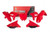 Rtech Plastic Kit (6pc) W/ABC (CRF Red) Honda Honda CRF250 22-23 CRF450 21-23