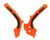 Rtech Frame Protectors (Orange/Black) KTM SX125 16-18 SX250 17-18 EXC/F 125-500 17-19