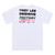 TLD Factory White T-Shirt Adult Casual Short Sleeved