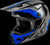 Fly Racing Kinetic Crest MX Helmet Grey Black Blue
