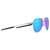 Oakley OO4147-0357 Contrail Sunglasses Satin Chrome / Prizm Sapphire Lens