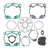 VERTEX 860VG810327 Top End Gasket Kit 250SX,EXC 90-99
