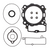 VERTEX 860VG810336 Top End Gasket Kit 505 XC,SXF,SX 08-09