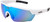 Lazer Eddy Gloss White frame smoke + blue lens triple pack