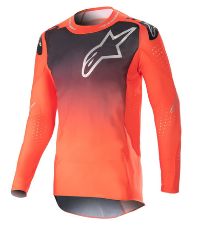 Alpinestars 2023 Supertech Risen MX Jersey Hot Orange/Black