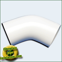 PVC 45° Degree Fitting Covers for Insulated Piping