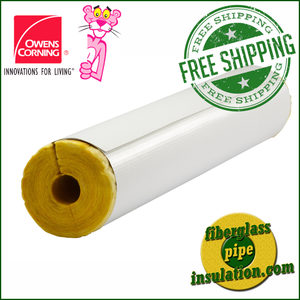 Owens Corning ASJ Max Fiberglass Pipe Insulation (1" thickness) Owens Corning ASJ Max Fiberglass Pipe Insulation (1" thickness)