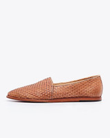 Alejandro Woven Slip On - Brown