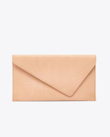 Luisa Leather Clutch - Camel