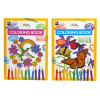 NATIONAL GEOGRAPHIC KIDS COLORING BOOK 2 TITLES IN FLOOR DISPLAY