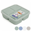 FOOD STORAGE 3-COMPARTMENT SQUARE 5-ASSORTED COLORS #193016 COUNTER DISPLAY